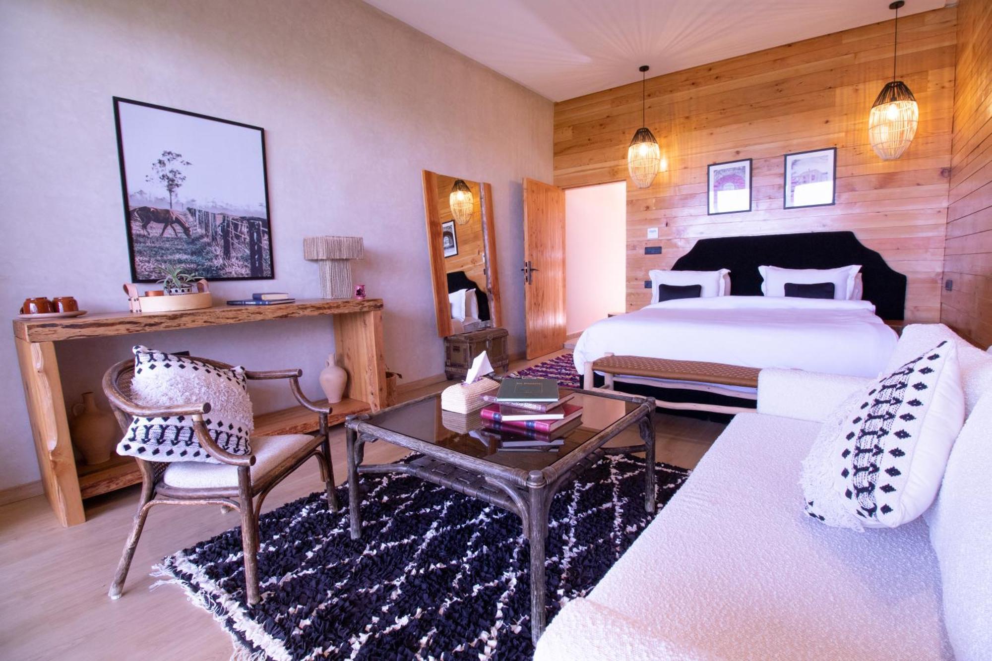 Villa Bio Et Bois -Luxury Bio Farm- à Moulay Yacoub Extérieur photo